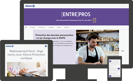 Site internet Allianz Entrepros